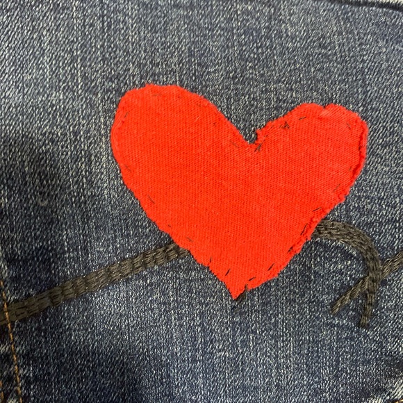 Mavi Jeans with Heart Patches - Picture 3 of 10